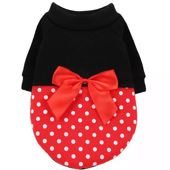 Disney Minnie Mouse inspired dog clothes sweater - Picture 1 of 1